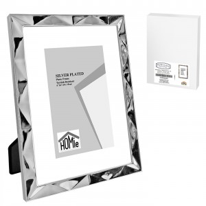 Κορνίζα Επάργυρη Πολύγωνο Σχέδιο 10x15cm Homie 322085 Κορνίζα Επάργυρη Πολύγωνο Σχέδιο 10x15cm Homie 322085