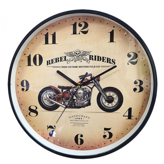 Ρολόι Αντίκα Αυτοκίνητο & Μηχανή 29x4cm Homie 322096