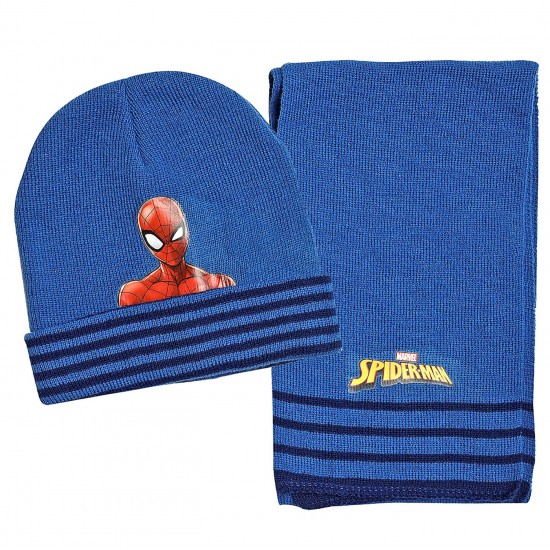 TG-20-1376 - Σκούφος & κασκόλ spiderman σετ Spiderman S02213 Σκούφος & κασκόλ spiderman σετ Spiderman S02213