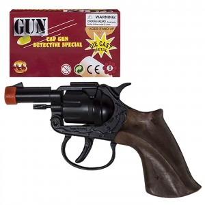 Περίστροφο Μεταλλικό 8σφαιρο 16x8cm Carnavalista 231811