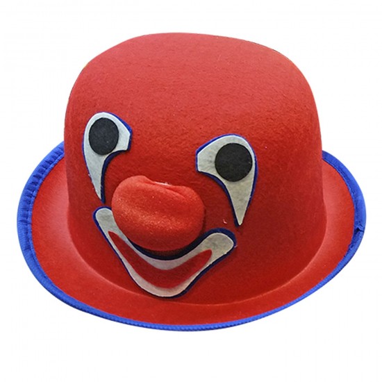 ΚΑΠΕΛΟ ΗΜΙΨΥΛΟ ΣΤΡΟΓΓΥΛΟ ΜΕ ΣΧΕΔΙΑ ΚΛΟΟΥΝ 23x28x10cm Carnavalista 231927