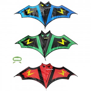 Αετός Πολυεστερικός Νυχτερίδα με Αστραπές 140x55cm Carnavalista 232333