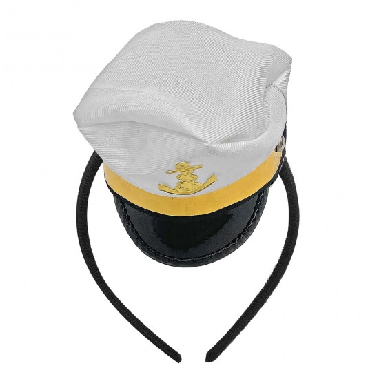 ΚΑΠΕΛΑΚΙ ΜΙΝΙ ΜΕ ΣΤΕΚΑ ΝΑΥΤΙΚΟ 11x10cm Carnavalista 232338