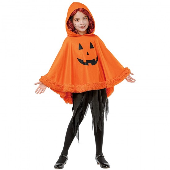 TG-3-2521 - Παιδικό Πόντσο Κολοκύθα Halloween Carnavalista 232541 Παιδικό Πόντσο Κολοκύθα Halloween Carnavalista 232541