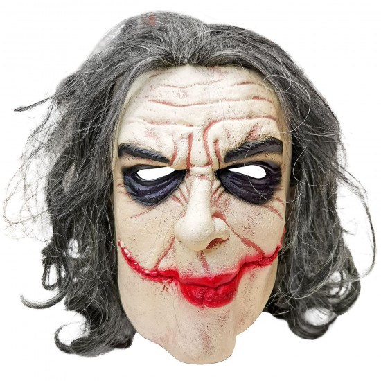 Μάσκα Κακός με Κόκκινο Στόμα & Πράσινα Μαλλιά  Carnavalista 232549
