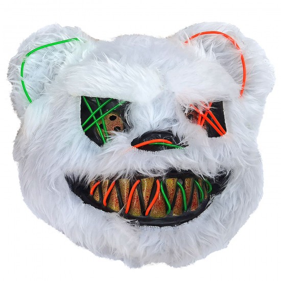 Μάσκα Τριχωτή Αρκούδα 25x25cm Carnavalista 232551