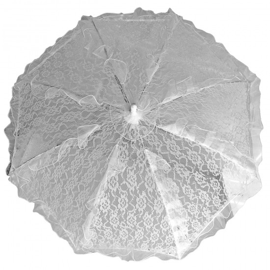 TG-3-2535 - Κινέζικη Ομπρέλα με Δαντέλα & Βολάν 76xΦ75cm Carnavalista 232555 Κινέζικη Ομπρέλα με Δαντέλα & Βολάν 76xΦ75cm Carnavalista 232555