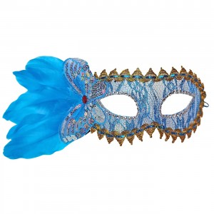 Μάσκα Ματιών Βενετσιάνικη με Δαντέλα & Φτερό 34x9cm Carnavalista 232589 Μάσκα Ματιών Βενετσιάνικη με Δαντέλα & Φτερό 34x9cm Carnavalista 232589
