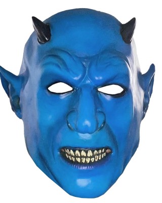 Μάσκα Μπλε Δαίμονας  Latex  Carnavalista 232631