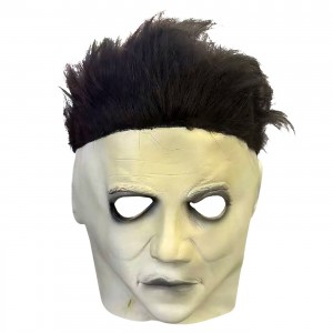 Μάσκα Κακός Άσπρο Πρόσωπο Μαύρο Μαλλί Carnavalista 232747 Μάσκα Κακός Άσπρο Πρόσωπο Μαύρο Μαλλί Carnavalista 232747
