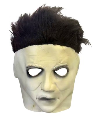 Μάσκα Κακός Άσπρο Πρόσωπο Μαύρο Μαλλί  Carnavalista 232747
