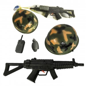 Σετ Όπλο Κράνος Ασύρματος 4τεμ Όπλο=39cm Carnavalista 23389 Σετ Όπλο Κράνος Ασύρματος 4τεμ Όπλο=39cm Carnavalista 23389