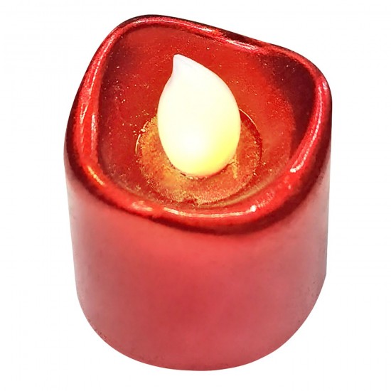 TG-37-466 - Ρεσώ μπαταρίας κόκκινο μεταλλιζέ 4,5x4cm Homie 57486 Ρεσώ μπαταρίας κόκκινο μεταλλιζέ 4,5x4cm Homie 57486