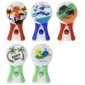 Ρακέτες Παιδικές Μικρές Σετ=2+1 Μπαλάκι 33x19x0,5cm SummerTiempo 621386