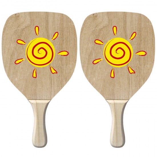 ΡΑΚΕΤΕΣ ΞΥΛΙΝΕΣ ΗΛΙΟΣ 40x22x1,2cm SUMMERtiempo 62226