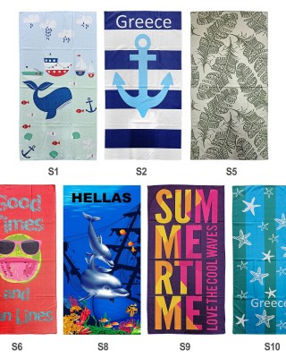 Πετσέτα Θαλάσσης Τυπωμένη Microfiber 70x140cm   245gr SummerTiempo 622154