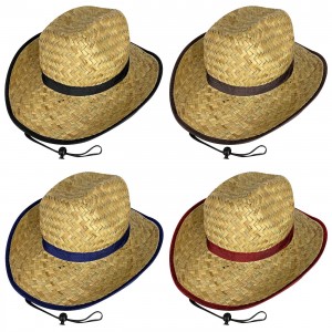 Καπέλο Cowboy Ψάθινο Ενηλίκων ø35,5cm SummerTiempo 62254