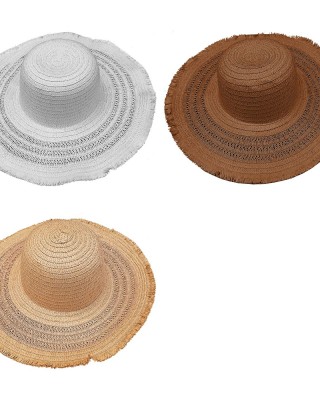 Καπέλο Ψαθόχαρτο Γυναικείο Τρυπητό ø43cm SummerTiempo 622567