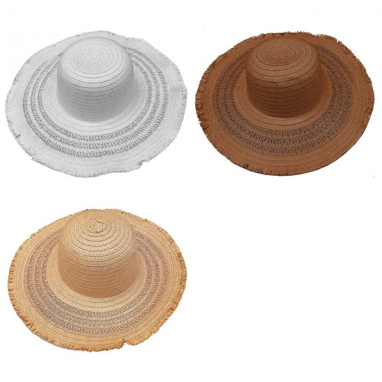 ΚΑΠΕΛΟ ΨΑΘΟΧΑΡΤΟ ΓΥΝΑΙΚΕΙΟ ΤΡΥΠΗΤΟ Φ43cm SUMMERtiempo 622567