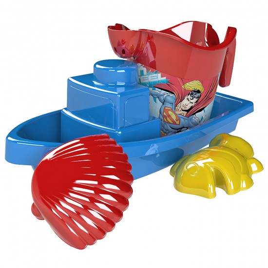 ΒΑΡΚΑΚΙ ΠΑΡΑΛΙΑΣ ΣΕΤ=4ΤΕΜ SUPERMAN 34x16cm SUMMERtiempo 622583