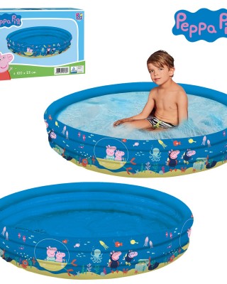 Πισίνα Φουσκωτή Peppa φ100cm Φ100x23cm Peppa 16260