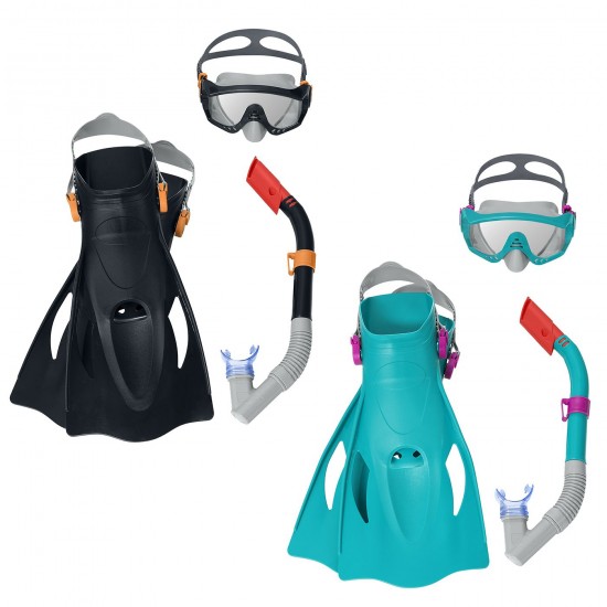 ΣΕΤ ΜΑΣΚΑ ΑΝΑΠΝΕΥΣΤΗΡΑΣ & ΒΑΤΡΑΧΟΠΕΔΙΛΑ ΕΝΗΛΙΚΩΝ BESTWAY  SUMMERtiempo 622870