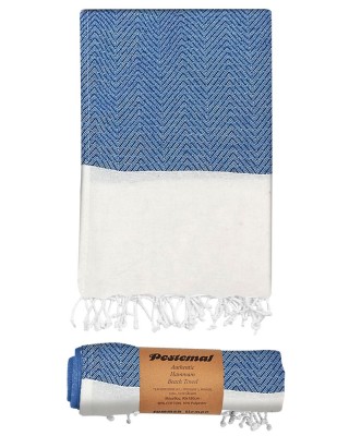 Πετσέτα Θαλάσσης Pestemal Ρόμβοι με Λευκή Φάσα ~280g 90x180cm SummerTiempo 622966