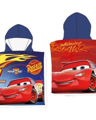 Πετσέτα Θαλάσσης Πόντσο Μικροίνες Cars 100x50cm Disney CAR24-3723