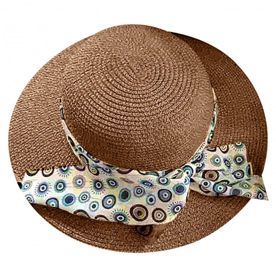 Καπέλο Ψαθόχαρτο με Κορδέλα Μάτια ø34cm SummerTiempo 623165