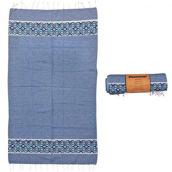 Πετσέτα Θαλάσσης Pestemal Μικρά Ματάκια ~280g 90x180cm SummerTiempo 623187