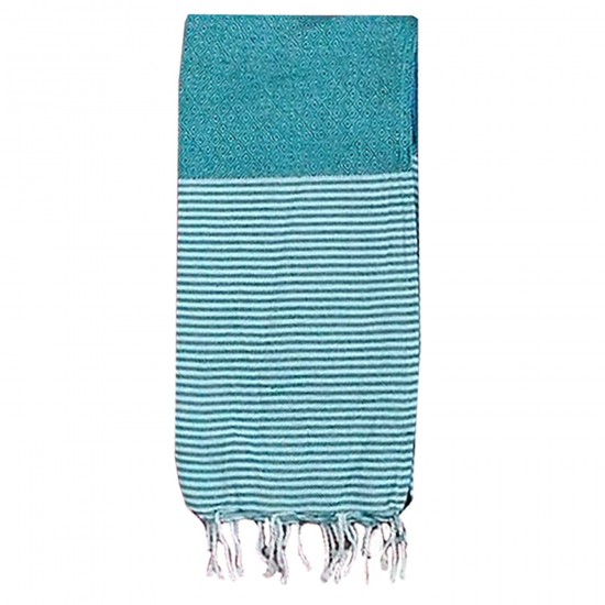 Πετσέτα Θαλάσσης Pestemal Ρόμβοι Ριγέ Φάσα ~280g 90x180cm SummerTiempo 623189