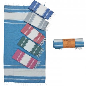 Πετσέτα Θαλάσσης Pestemal Λευκή Φάσα ~280g 90x180cm SummerTiempo 623191
