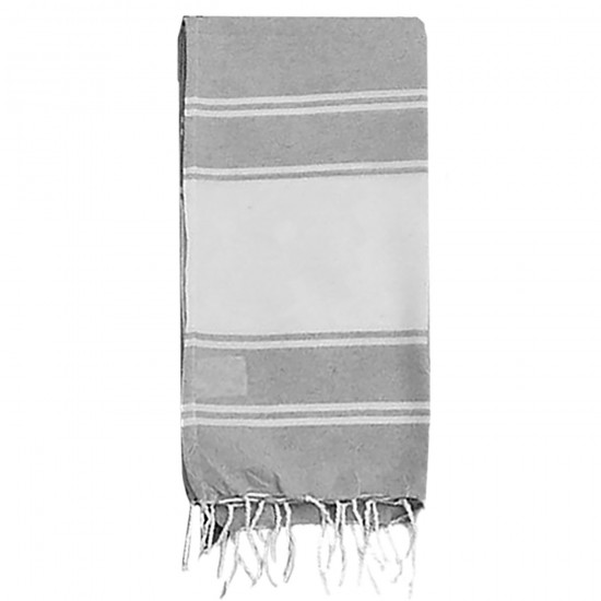 Πετσέτα Θαλάσσης Pestemal Λευκή Φάσα ~280g 90x180cm SummerTiempo 623191