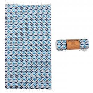 Πετσέτα Θαλάσσης Pestemal Full Ματάκια ~280g 90x180cm SummerTiempo 623194
