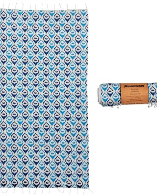 Πετσέτα Θαλάσσης Pestemal Full Ματάκια ~280g 90x180cm SummerTiempo 623194