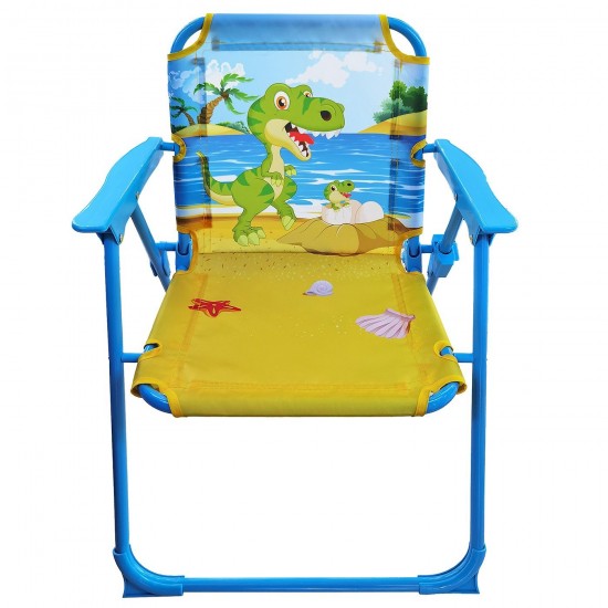 Καρεκλάκι Μεταλλικό Αναδιπλούμενο Δεινόσαυρος 50x39x37cm SummerTiempo 623226