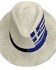 Καπέλο Ψαθόχαρτο Cowboy με Κορδέλα Ελληνική Σημαία 34x31x12cm SummerTiempo 623229