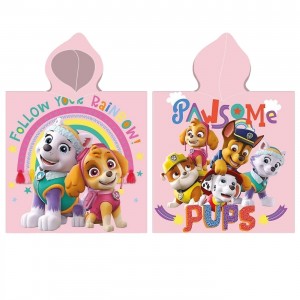Πετσέτα Θαλάσσης Ποντσο Microfiber Paw Patrol 100x50cm Paw Patrol PAW24-1033