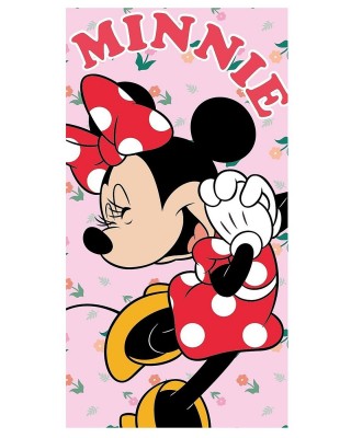 Πετσέτα Θαλάσσης Microfiber Minnie Κόκκινη 140x70cm Disney MIN36-5015