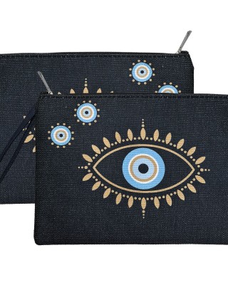 Νεσεσέρ Τσαντάκι Σκούρο με Μάτι 28x21cm SummerTiempo 623379