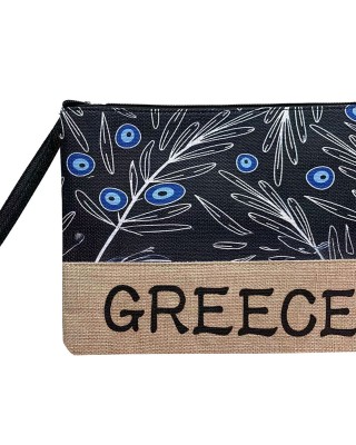 Νεσεσέρ Τσαντάκι με Γιούτα Greece 28x21cm SummerTiempo 623380