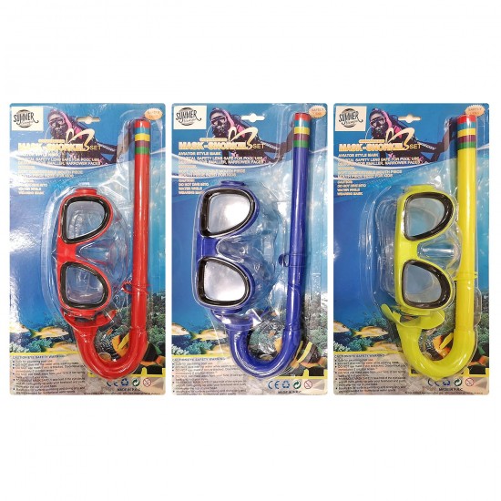 ΜΑΣΚΑ ΑΝΑΠΝΕΥΣΤΗΡΑΣ ΣΕΤ ΠΑΙΔΙΚΟ BLISTER  SUMMERtiempo 62532