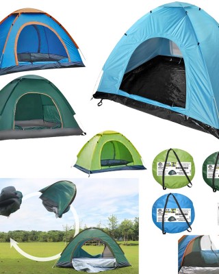 Σκηνή pop up 4 Ατόμων 2 Πόρτες 2x2x1,30m SummerTiempo 62700