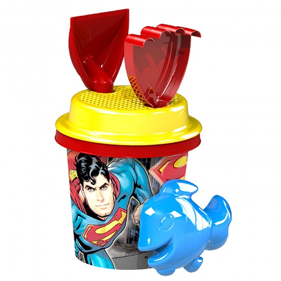 ΚΟΥΒΑΔΑΚΙ SUPERMAN ΜΙΚΡΟ ΣΕΤ=5ΤΕΜ Φ14cm DEMA WB-1704-S(S)/55