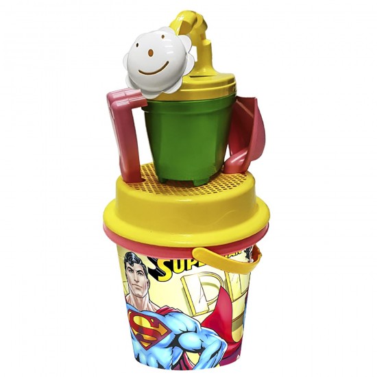 ΚΟΥΒΑΑΔΑΚΙ ΠΟΤΙΣΤΗΡΙ SUPERMAN ΣΕΤ=5ΤΕΜ Φ17cm DEMA WB-1806-S-WN