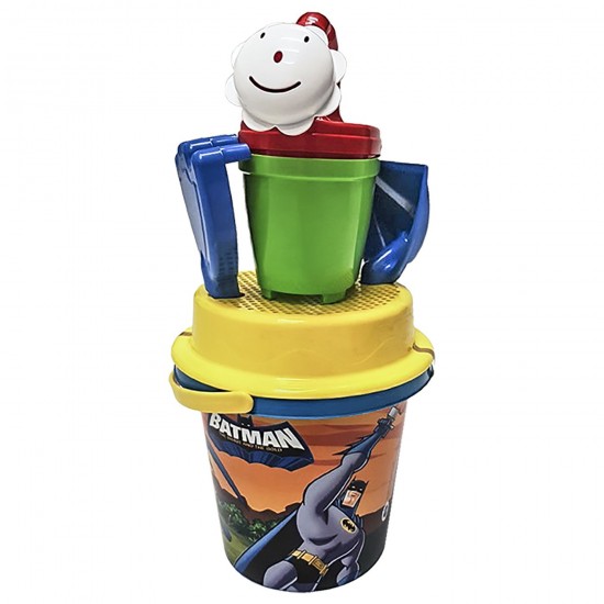 ΚΟΥΒΑΔΑΚΙ ΠΟΤΙΣΤΗΡΙ BATMAN ΣΕΤ=5ΤΕΜ Φ17cm DEMA WB-1806-B(M)/24