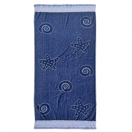 ΠΕΤΣΕΤΑ ΤΖΑΚΑΡ ΒΕΛΟΥΤΕ 75x150cm  ~450gr SUMMERtiempo 62845