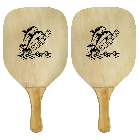 ΡΑΚΕΤΑ ΔΕΛΦΙΝΙ ΞΥΛΙΝΗ ΣΕΤ=2ΤΕΜ 40x22x1,2cm SUMMERtiempo 62109