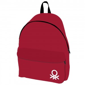 Τσάντα Εφηβική Κόκκινη United Colors of Benetton 41x30x17cm Benetton 1625-9306R