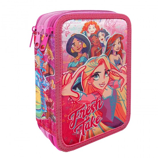 ΚΑΣΕΤΙΝΑ ΓΕΜΑΤΗ ΤΡΙΠΛΗ PRINCESS 19,5x12,5x7cm Disney 1004Ε-14032